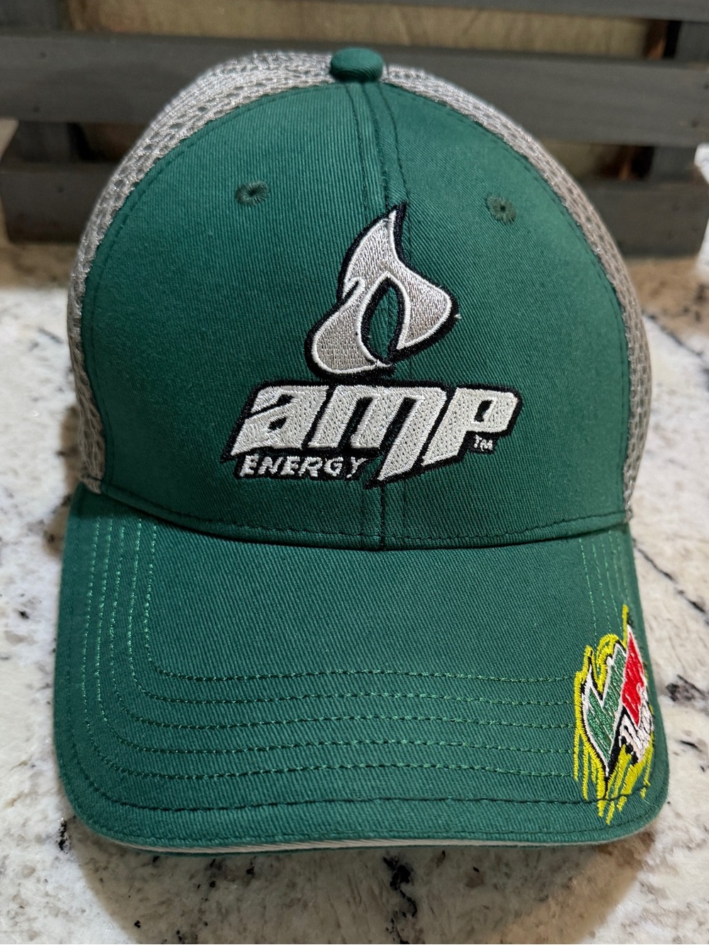 Amp Energy Mountain Dew Racing Flex Fit Hat
